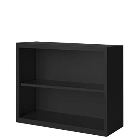 Steel Cabinets USA, 36in.x13in.x30in. Black Bookcase Steel